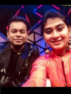 Nithyasree Says Blessed and overwhelmingly delighted to share My debut track for the One & Only AR Rahman sir