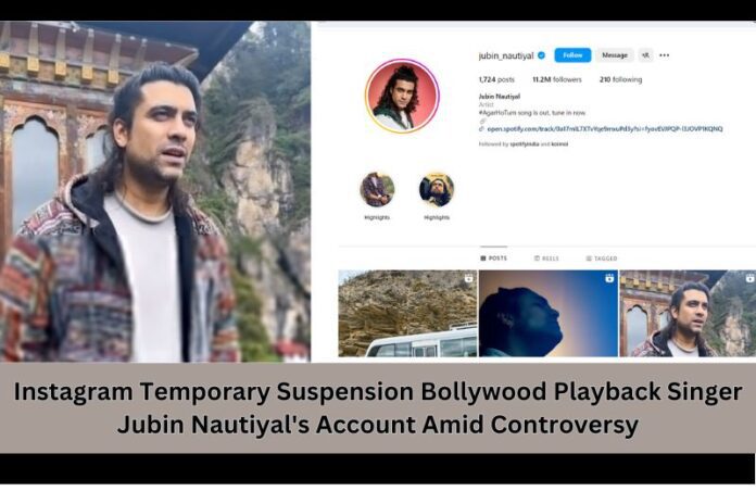 The temporary suspension of Jubin Nautiyal’s Instagram account has left people more curious and worried.